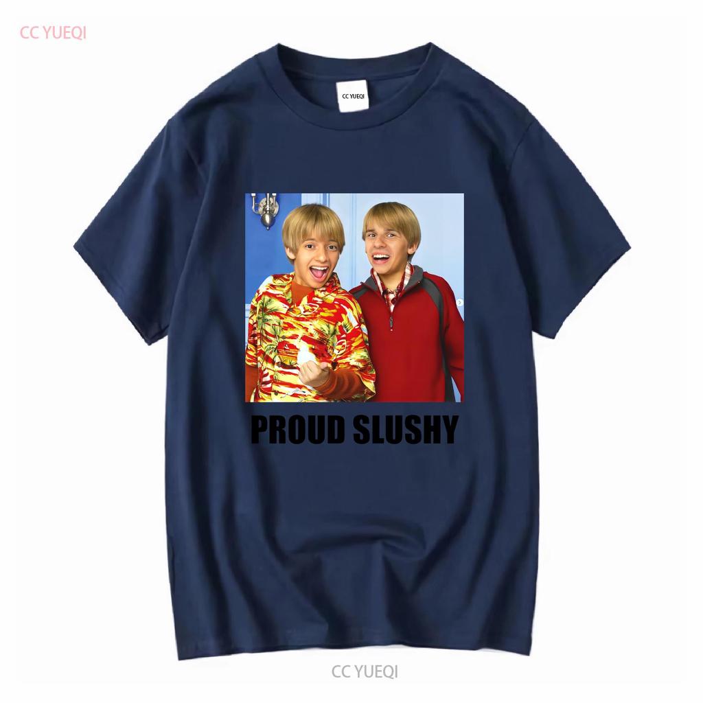 Proud Slushy Noobz Heavy Cotton T Shirt long or short sleeves vintage Washed Top For Everyday Wear streetwear homme Slightly