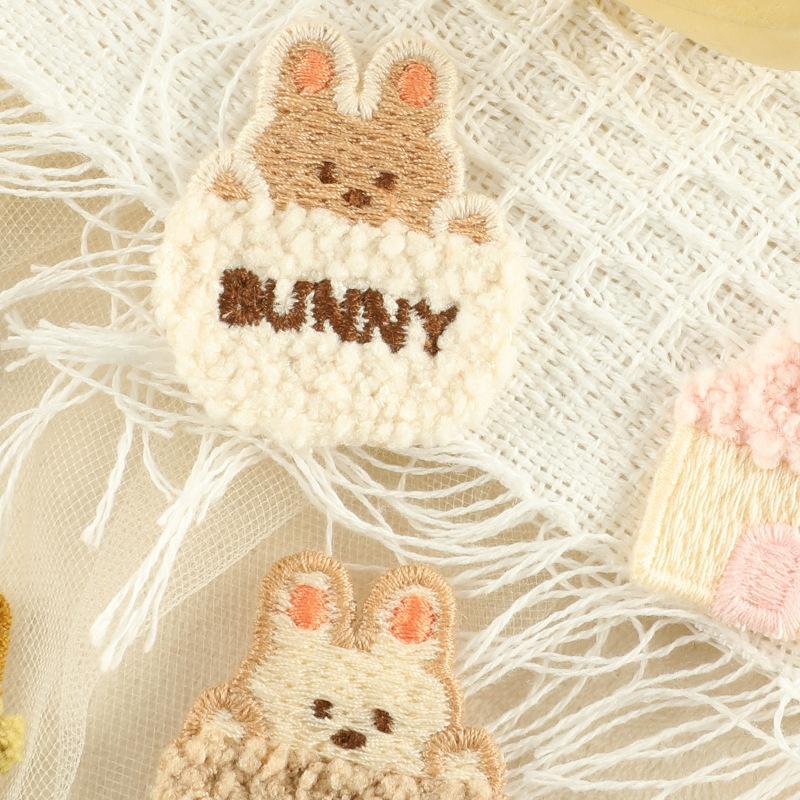 Accessories Hairpin Hair Accessories Accessories Water Soluble Embroidery Stickers House Rabbit Brooch DIY Patch Sticker Cloth Sticker