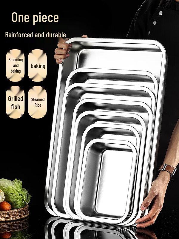 Wuhe 304 Stainless Steel Flat Bottom Tray