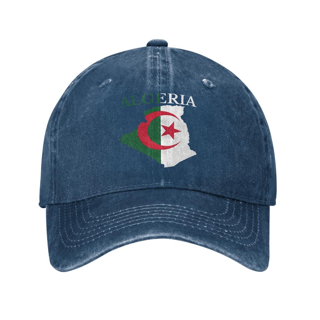 Baseball Cap Flag of Algeria  Summer Vintage Hip Hop Hats  Unisex Men Print Hunting Camping Sunscreen Snapback Cap
