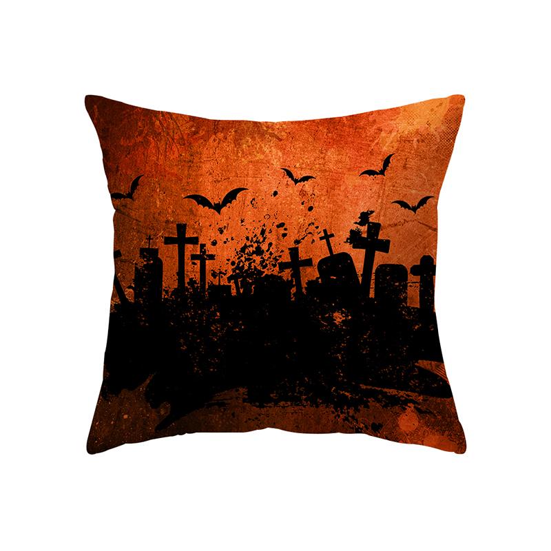 Pumpkin Halloween Theme Pillow Cover Sofa Cushion  Holiday Gift Party Decoration Home Decor