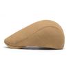 Solid Color Peaked Cap Women's Spring Summer Beret British Newsbsboy Cap Men's Forward Cap