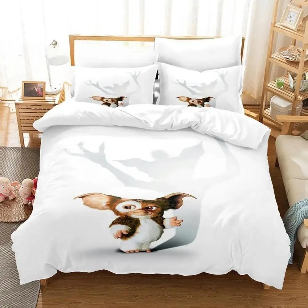 Comforter 3D Print Fashion Gremlins Bedding Set 3D Printed Suitable For Bedroom Kids Home Textile