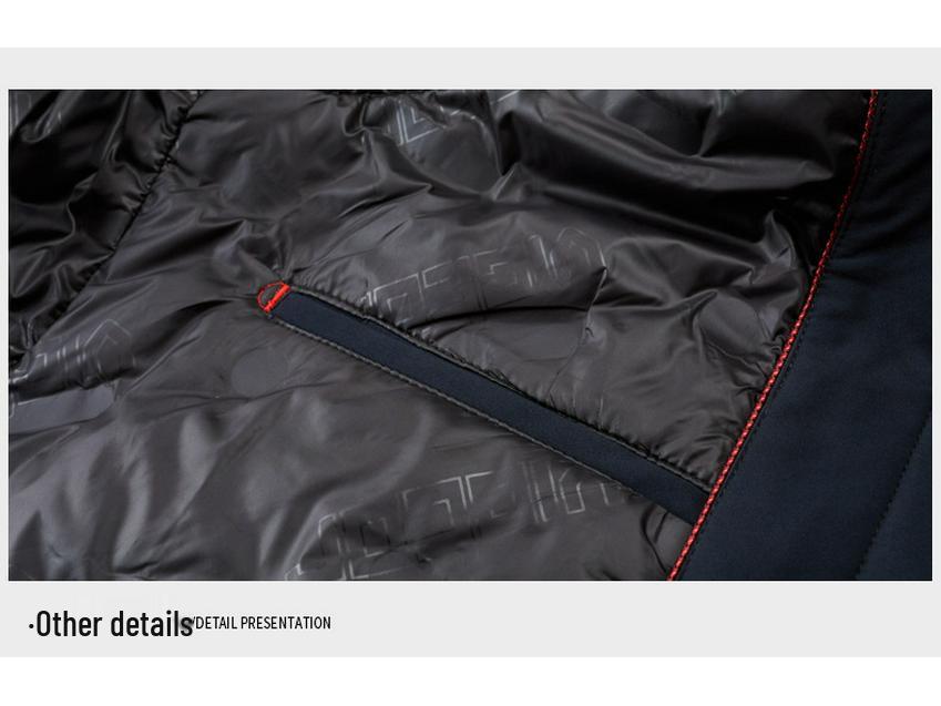 Men's Duck Down Lapel Jacket: Business Casual Warm Coat for Middle-Aged & Elderly