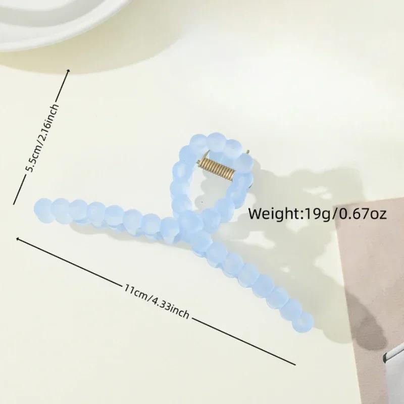 Transparent Hair Clip Claws for Women Girls Summer Sweet Crab Hair Barrettes Hairpins Headwear Party Hair Accessories Hairpins