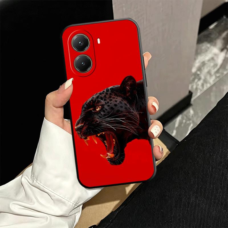 Black Panther Cool Animal Soft Phone Case for Xiaomi Poco X5 X6 X7 X8 Pro Max X3 F7 F8 Ultra M8 M7 M6 M5 Redmi 15 15C 14C 13C 12