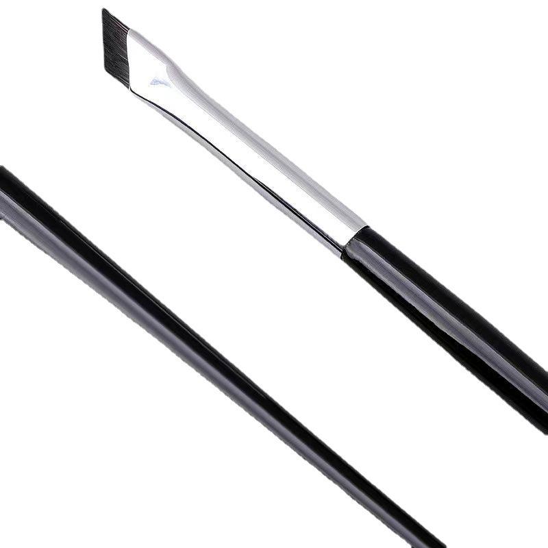 Abgewinkelter, flacher Eyeliner- und Seidenraupen-Detailpinsel – Augen-Make-up-Tool