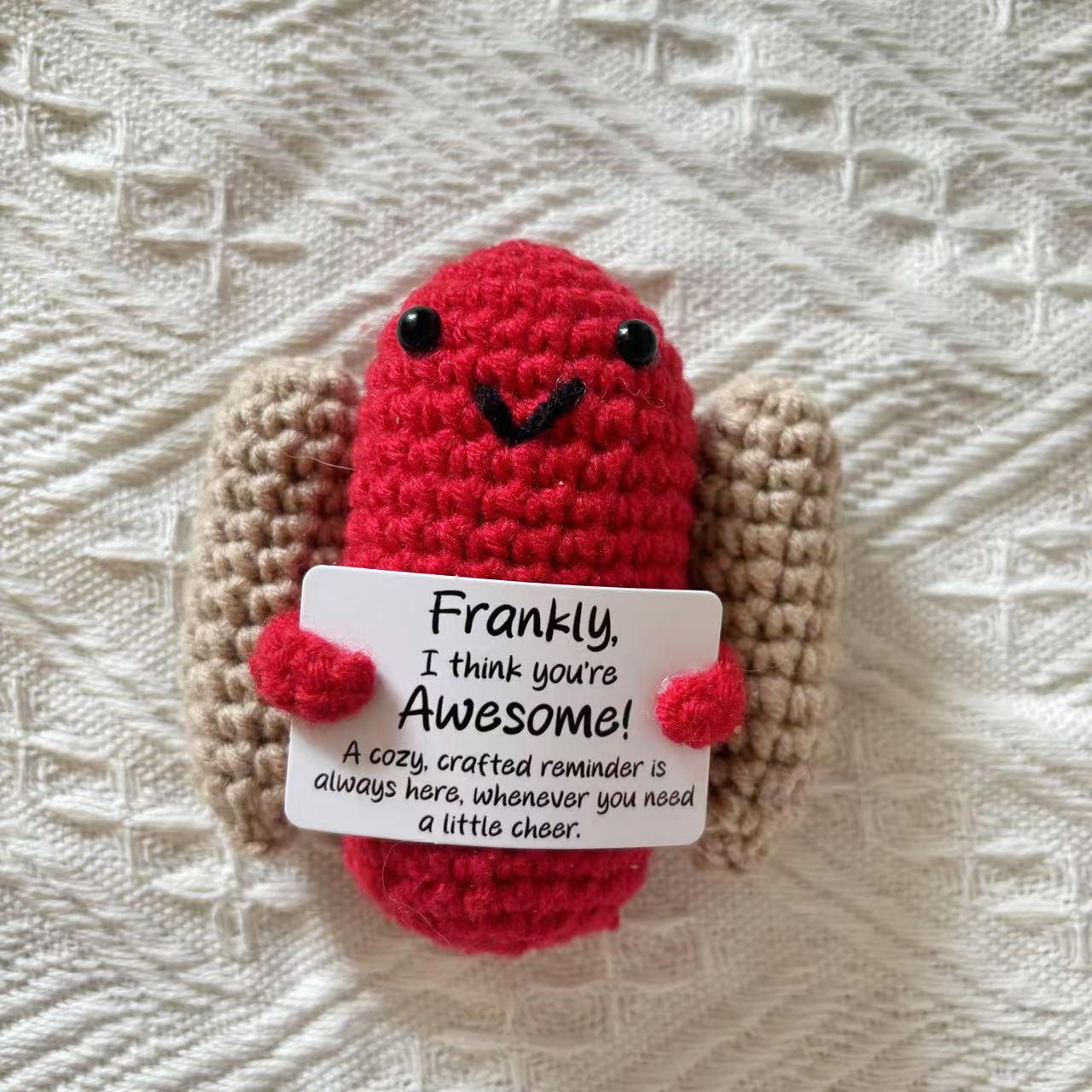 

Хэллоуин Милые Вязаные Крючком Куклы Хот-доги с Позитивной Энергией Рождественский Карманный Плюш Вязаная Кукла Ручной Вязки Подарки Украшение для Дома Комнаты