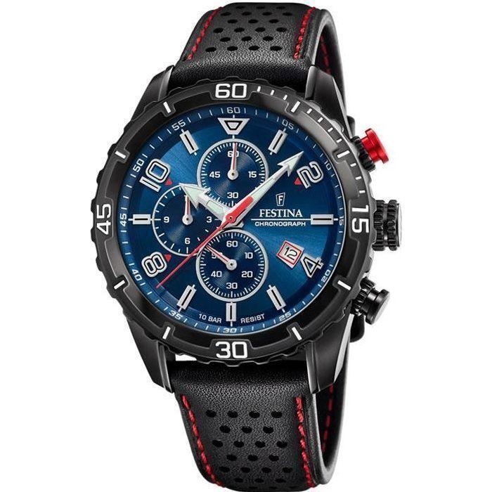 Montre - Festina - 20519 - Analogique - Cuir - Aiguilles luminescentes