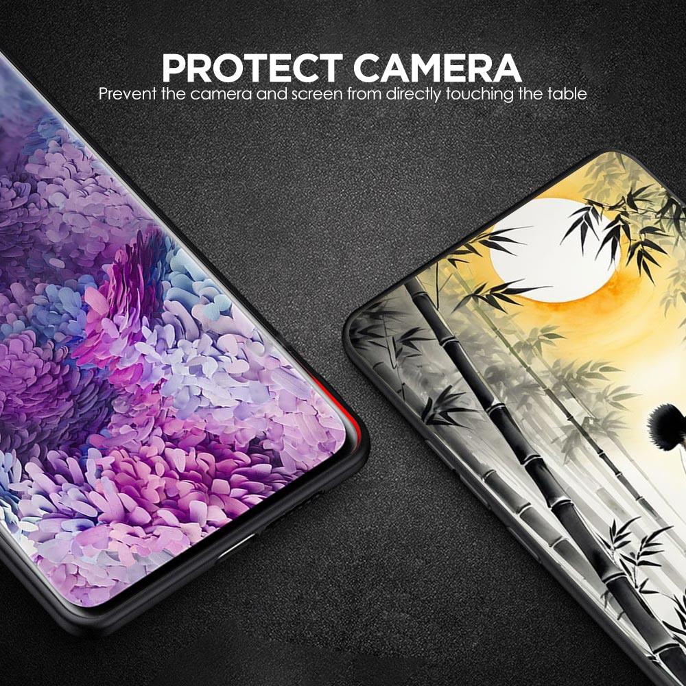 Baby Panda Phone Case for Samsung Galaxy A55 A35 A17 A07 A15 A13 A25 A51 A71 A72 A73 A32 A52 A52S A41 5G Soft TPU Shell Fundas