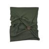 SUMMER WRINKLE BUTTON HAIR BAND BANDANA_KHAKI