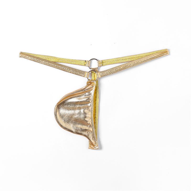 Herrenstring Herren Hüftunterhose Herren Spaß glänzendes Ringdesign Unterwäsche Herren