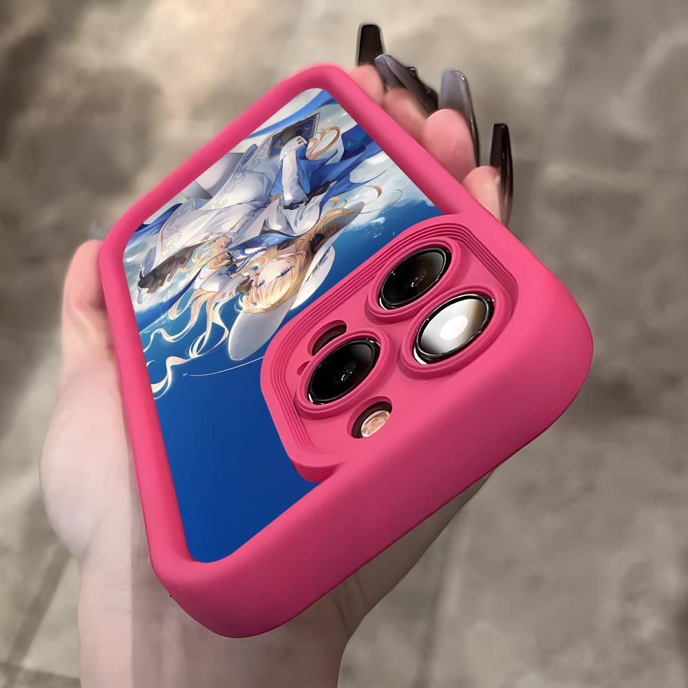 Wuthering Waves Phoebe Phone Case for iPhone 17 16 15 14 13 12 11 Air Pro Max Plus Thicken TPU Colorful Cover Luxury Cellphones