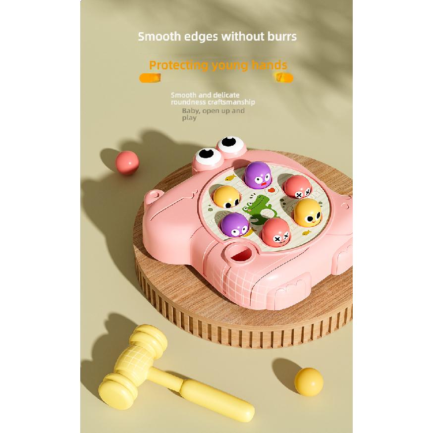 Crocodile Whack-A-Mole Children's Toy Boys and Girls Early Education Intelligence Brain-Teasing Baby Press and Hit Toy Infant Toddler