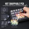 EPOMAKER x AULA F65 65% Wireless Mechanical Keyboard – Hot-Swappable, Gasket Mount, RGB Backlight, Bluetooth/2.4GHz/USB-C, Pre-Lubed Linear