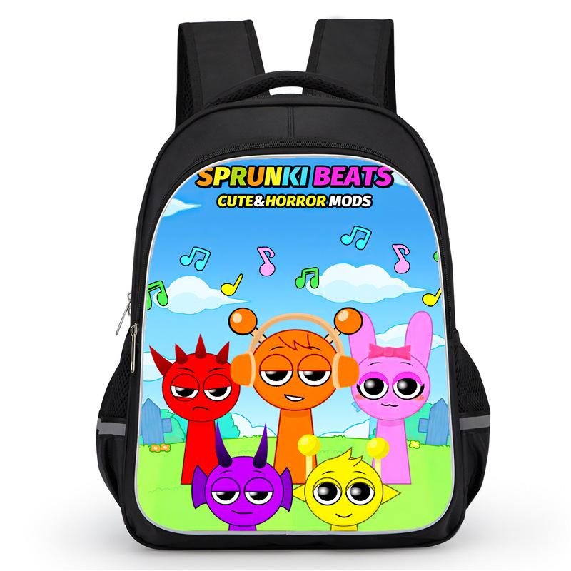 Rhythm Box Sprunki Hra Anime Batoh Studentský Školní Taška Počítačová Taška