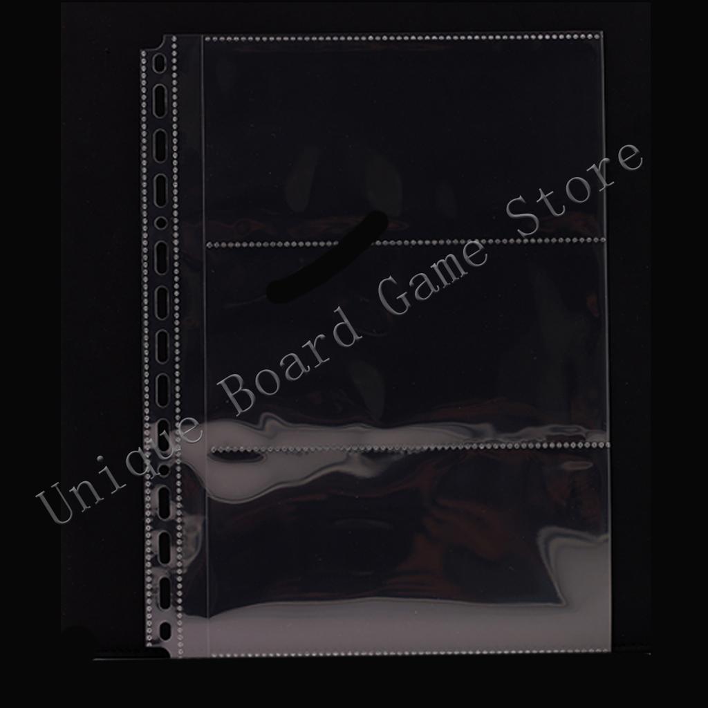 20Pcs For A4 B5 Album Size 1 2 3 4 6 8 9 Pockets Cards Po Album Cards Page For Magical Collection Board Game Star Post Card