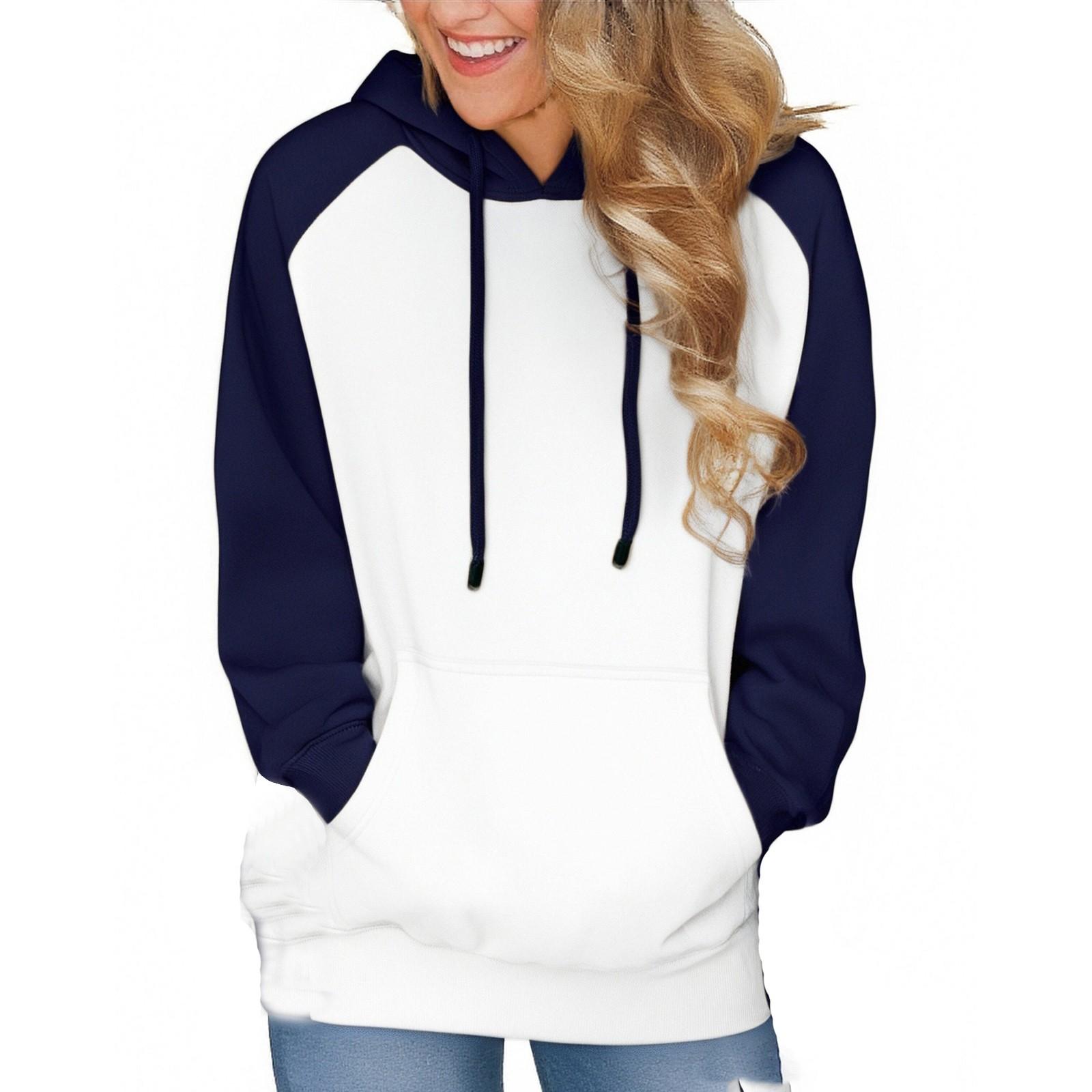 

Женский модный повседневный худи с рукавами реглан S розовый