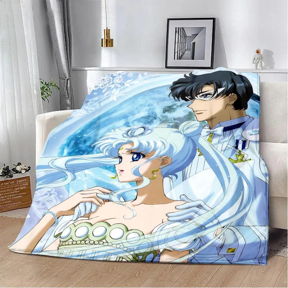 Anime Sailor Moons Printed Blanket Picnic Blankets Warm Blanket Soft and Comfortable Blanket Home Travel Birthday Gift