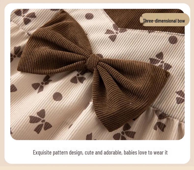 Baby Girl's Reversible Princess Coverall Dress Bib: Waterproof, Stain-Proof for Autumn/Winter