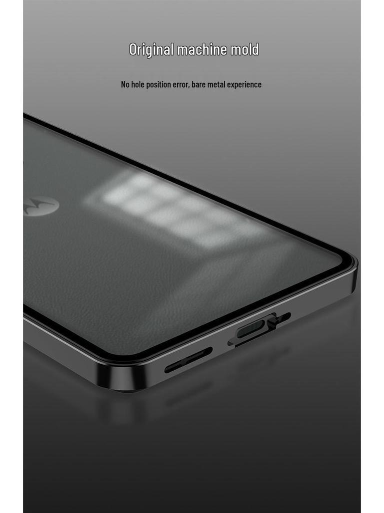 Motorola X40/X50Ultra Aluminum Alloy Snap Button Phone Case