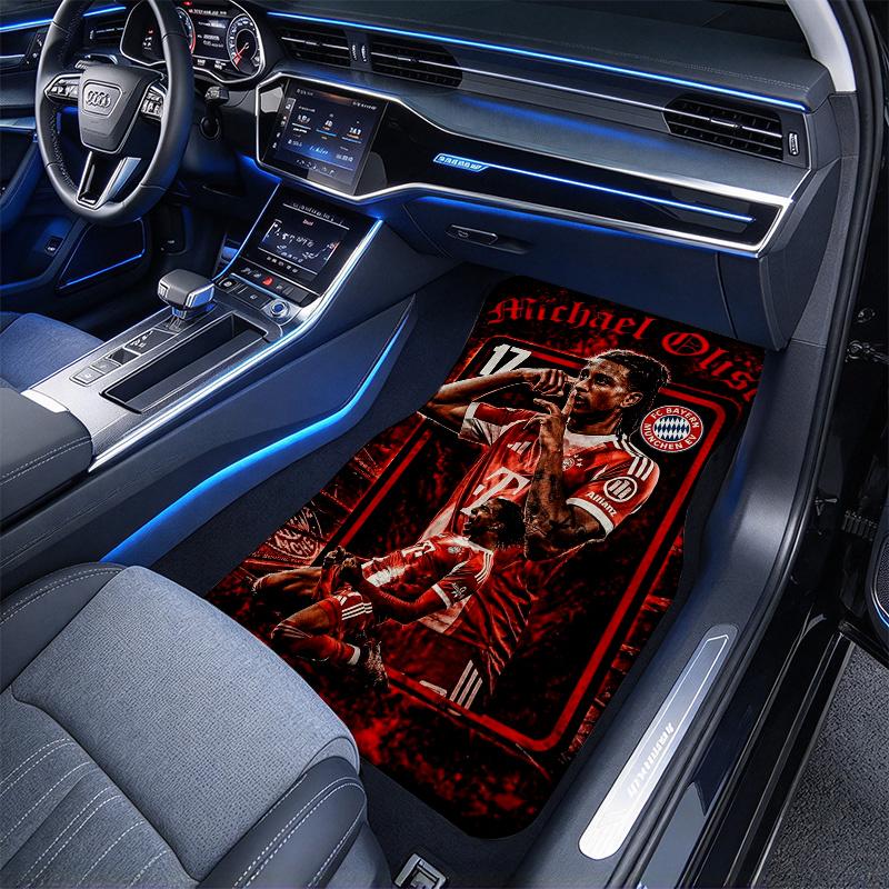 Mtdmichael Olise Black Full Coverage All-Season Car Floor Mats, XPE Non-Slip Wear-Resistant Textured Carpets for SUV Interiors