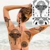 Lotus Henna Mandala Chest Temporary Tattoos For Women Underboob Adult Butterfly Turtle Lion Fake Tattoo Sexy Waterproof Tatoos