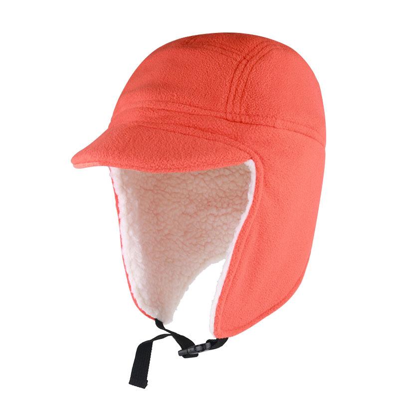Autumn and Winter Cycling Windproof and Cold-proof Lamb Wool Double-layer Thickened Outdoor Duck Tongue Fleece Hat Ear Protection Warm Ski Cap