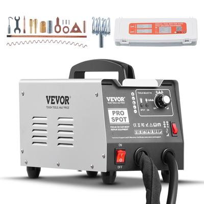 Stud Welder Dent Repair Kit, Auto Body Spot Welding Dent Puller Machine with 7 Welding Modes & Adjustable Power