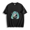 T-shirt Hatsune Miku Leek Hug - Charm Anime Adorable T-shirt Unisexe