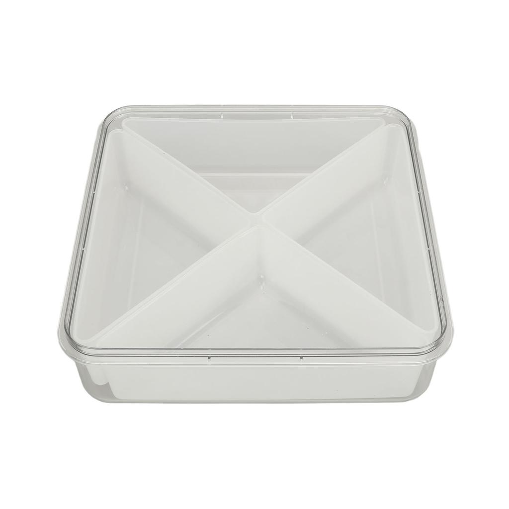 Aufbewahrungs-Organizer-Box Unterteilungsdesign Quadratisch Transparent Stilvoll Vielseitig Nüsse Aufbewahrungsbehälter mit