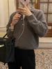 Women's Pure Wool Half-Open Collar Sweater - Autumn/Winter Knitwear, Loose Fit, Casual Style
