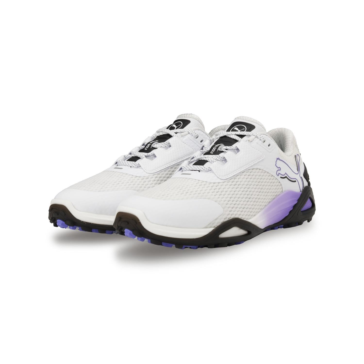 

Puma Гольф Puma Shadow Cat Nitro без шипов Размер Мужская обувь, Белый/Puma Черный/Темный аметист, 27.5см