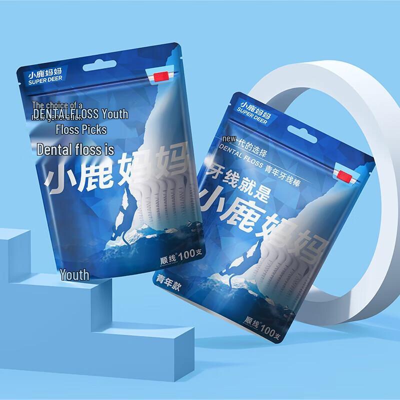 FAWNMUM Round Thread Dental Floss Picks