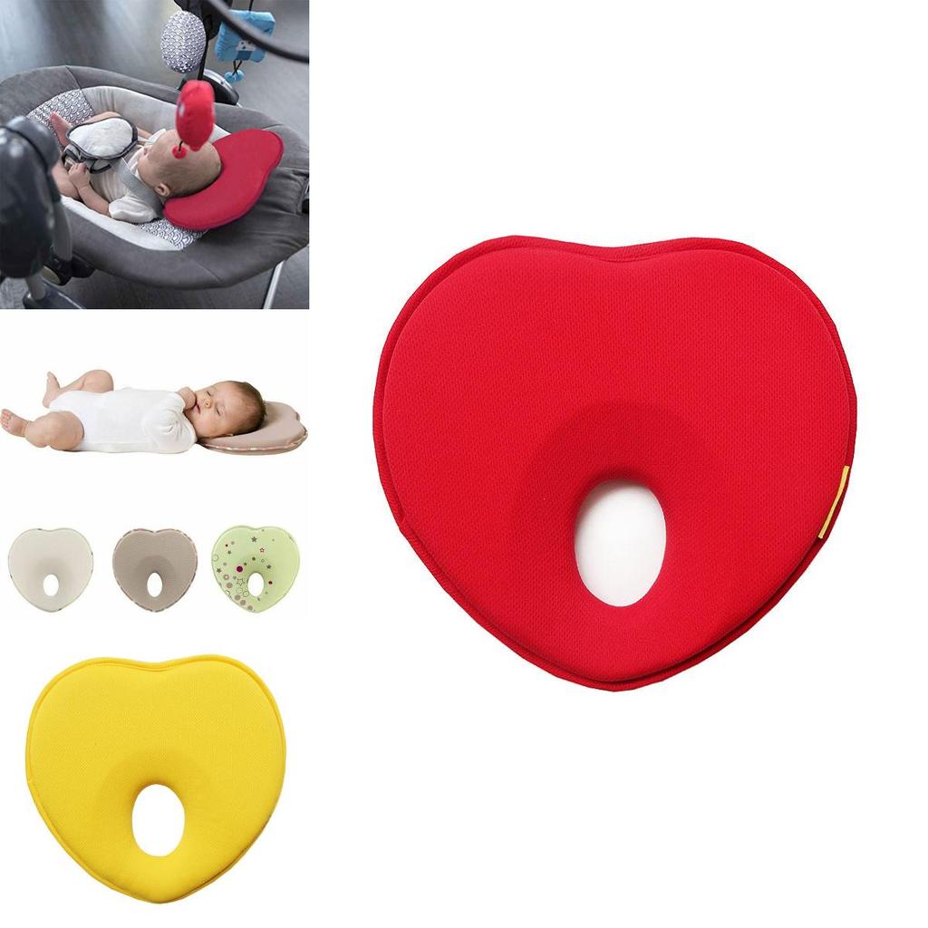 Baby Kids Soft Pillow Memory Foam Prevent Flat Head Anti Roll Neck Support