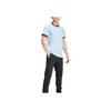 Adidas Originals T-Shirt mit kleinem Logo und Streifen, Rundhalsausschnitt, gerader Schnitt, kurzärmelig, Herrenoberteile, Rosa/Blau, JC6512