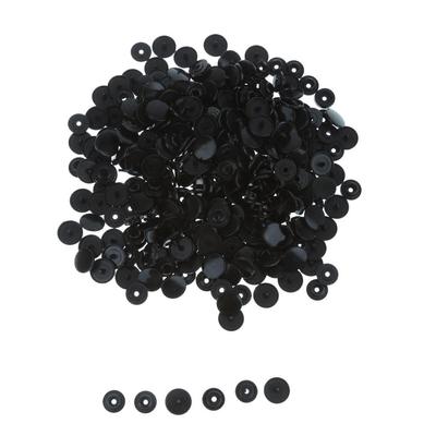 T5 Resin Poppers Black Plastic Studs Fasteners Craft Button Set for DIY Sewing Diapers Bibs Outfits Curtain