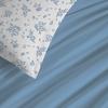Pack complet housse de couette réversible "Vanessa" 6 pièces pour lit 180 x 200 "King Size" Louise Bleu