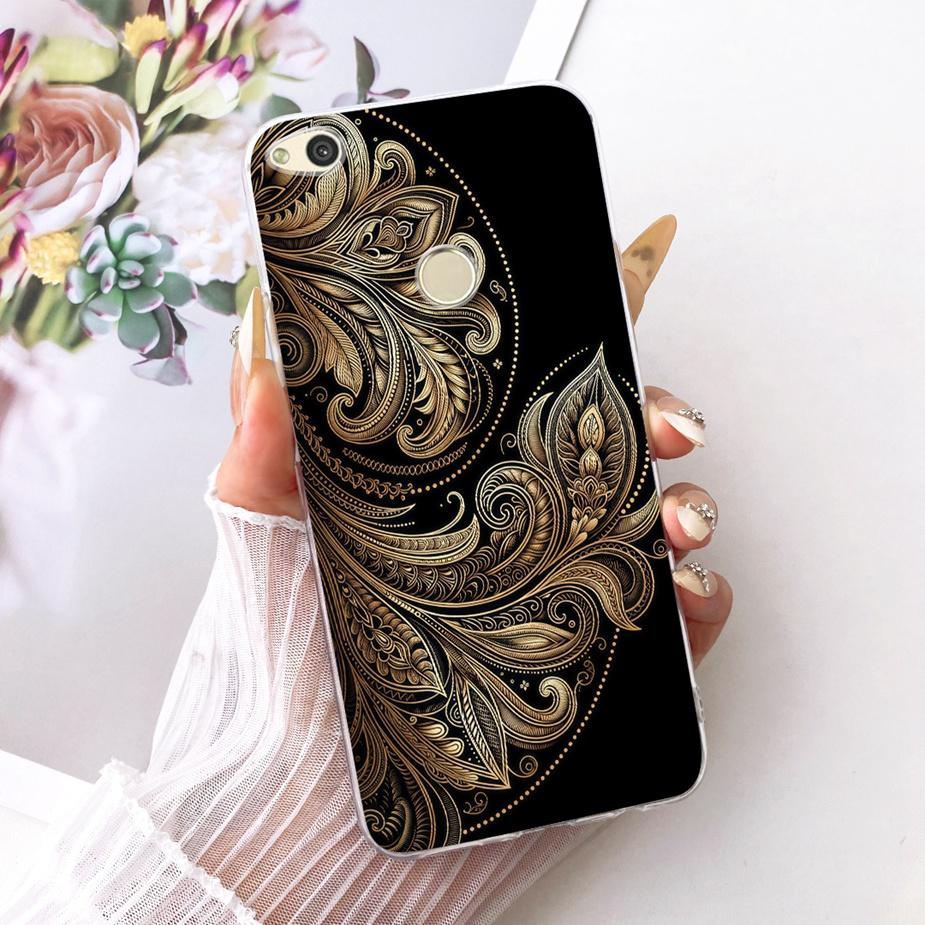 For Huawei P8 Lite 2017 Case Honor 8 Lite Luxury Flower Butterfly Painted Cover Soft Silicone Case For Huawei P9 Lite 2017 Shell