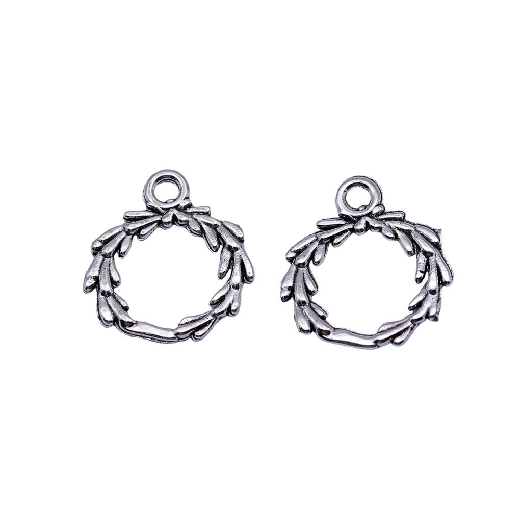 Filigree Leaf Charms Antique Alloy Pendants For Nature Inspired Jewelry
