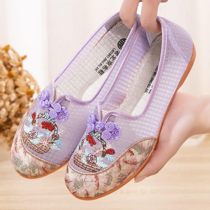 Soft Sole Casual Loafers for Women Summer Fashion Knitted Non Slip Breathable Mesh Walking Shoes Woman Slip-on Platform Shoes