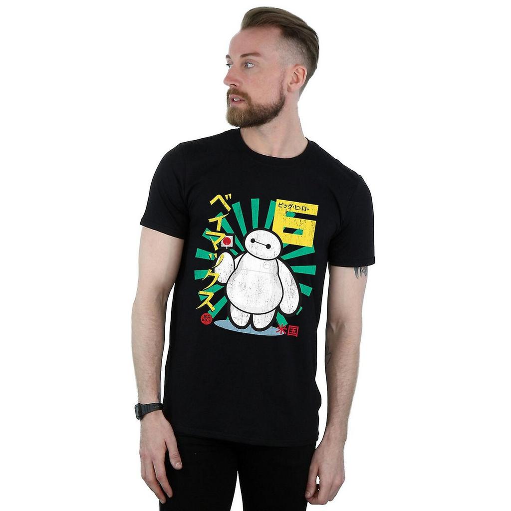 Big Hero 6 Mens Baymax Lollipop Cotton T-Shirt
