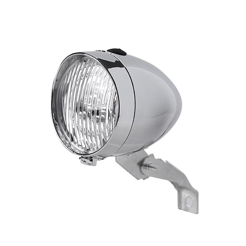 ABS Shell 3 LED Bike Light Bicycle Night Riding Safety Warning Front Lamp Without Battery Classical Retro Bicycle Headlight