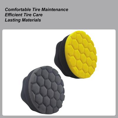 Tire Shine Applicator Anti-Slip Sponge Polishing Waxing Cleaner Tire Applicator Pads For Polishing Detailing Interior Rim RV