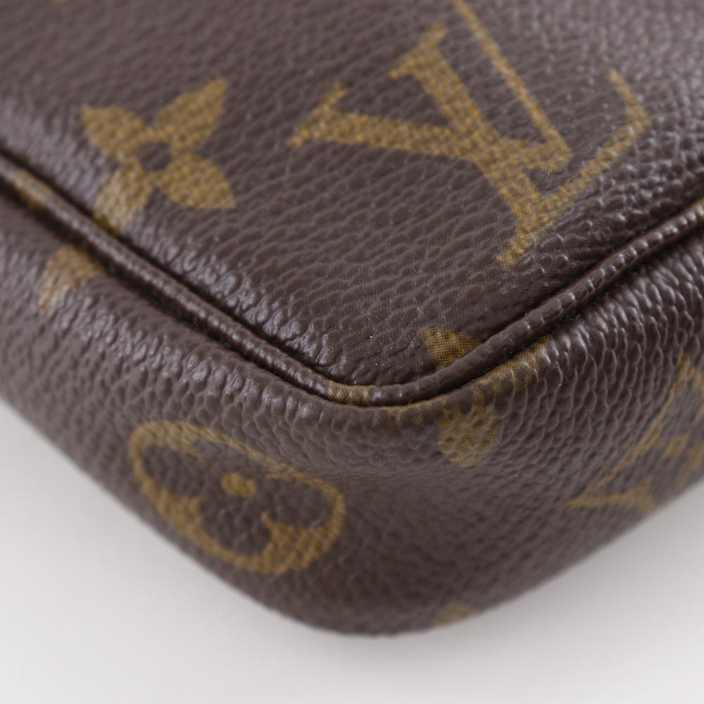 Louis Vuitton Pochette Accessoires Pouch M51981 Panda Takashi Murakami Collaboration Accessory Pouch Brown Monogram Canvas Women Used