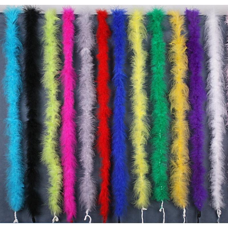 About 2 Meters Long-Haired Turkey Feather Clothing Pet Supplies Car Ornaments Flower Lights Christmas Supplies Diy Decoration