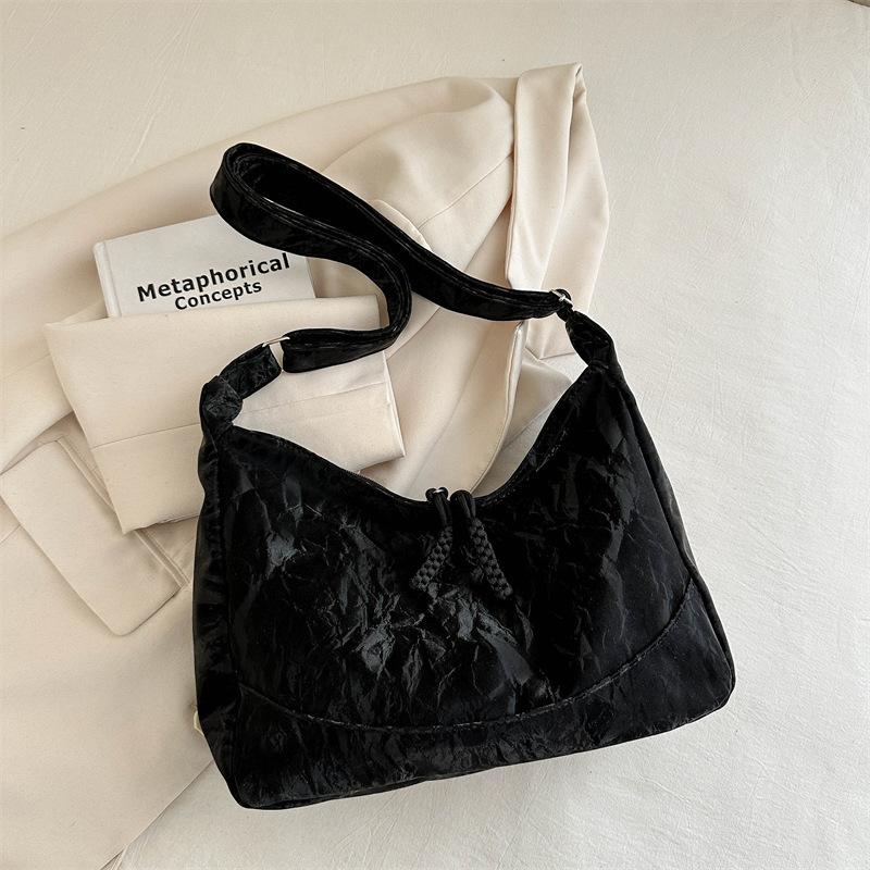 Japan and Korea Messenger Bag 2025 Spring and Summer New Casual and Beautiful Shoulder Bag Student Cloth Bag Large Capacity Simple Tote Bag