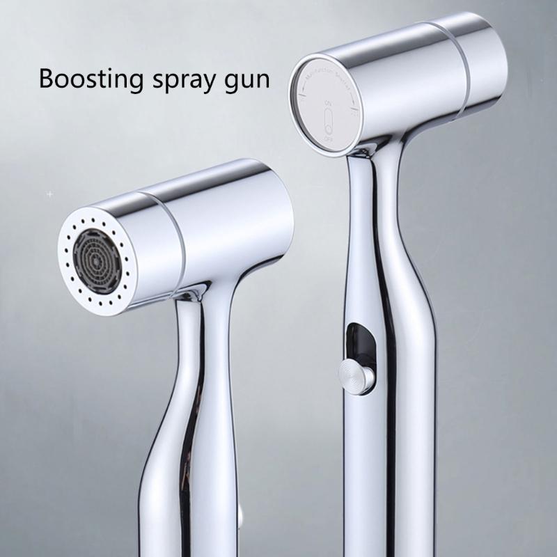 Ergonomischer Toilettenaufsatz Einfach zu bedienender Handheld-Toilettenreiniger Waschanlage für Frauen Mehrzweck-Verchromung