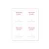 100PCS Stylish Rectangular Sticker Seal Sticker Gift Wrapping Labels Thank You Sticker for Various Festival Event