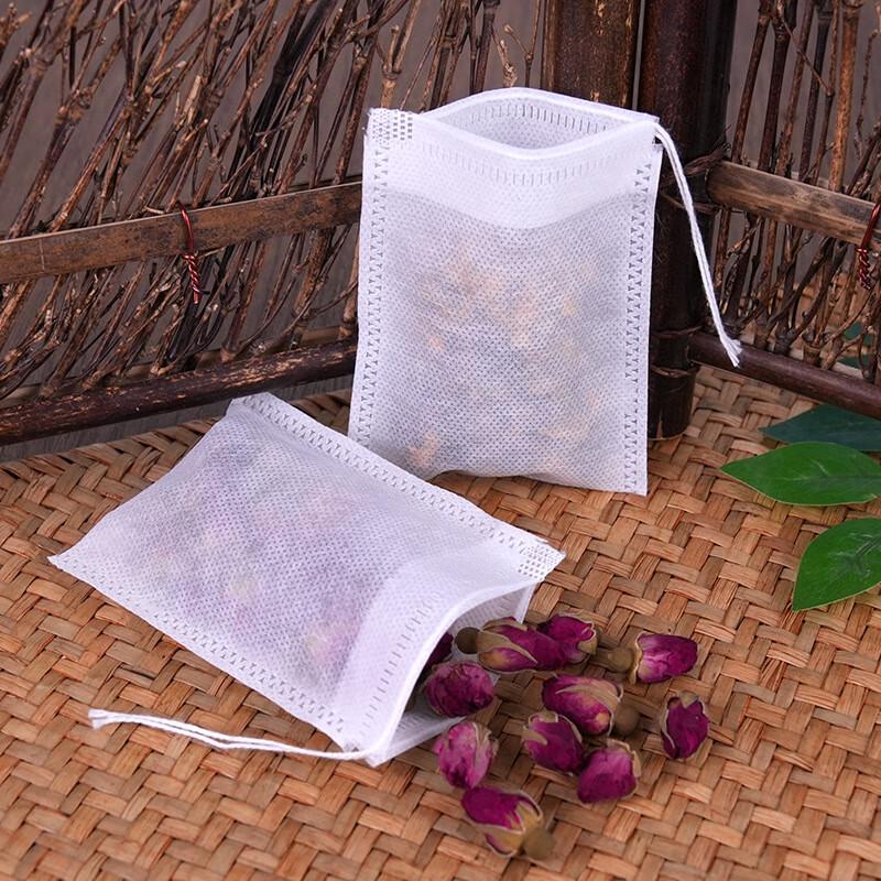 

White Drawstring Non-Woven Filter Bags 12x16cm, 300 Pcs